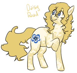 Size: 364x344 | Tagged: safe, artist:mewponies, oc, oc only, oc:daisy road, earth pony, pony, female, mare, simple background, solo, white background