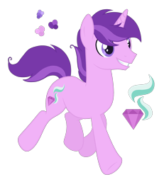 Size: 2400x2600 | Tagged: safe, artist:magicuniclaws, oc, oc only, pony, unicorn, high res, magical lesbian spawn, male, offspring, parent:amethyst star, parent:starlight glimmer, simple background, solo, stallion, transparent background