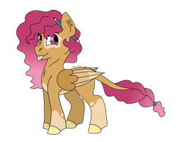 Size: 2500x2000 | Tagged: safe, artist:itstechtock, oc, oc only, oc:hot spot, pegasus, pony, female, high res, magical gay spawn, mare, offspring, parent:trenderhoof, parent:zephyr breeze, parents:trenderbreeze, pencil, simple background, solo, tongue out, transparent background