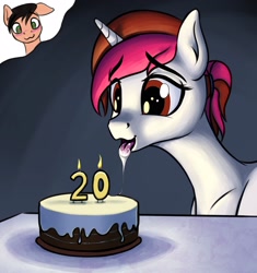 Size: 2032x2160 | Tagged: safe, artist:koshakevich, oc, oc only, oc:kosh, oc:vetta, pony, unicorn, birthday, birthday cake, cake, female, food, high res, male, open mouth