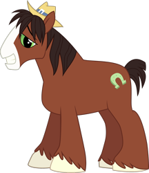 Size: 1506x1744 | Tagged: safe, artist:rekibob, trouble shoes, earth pony, pony, g4, simple background, smiling, solo, transparent background, vector