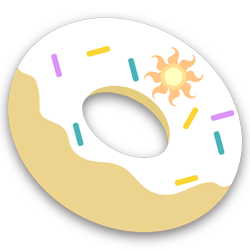 Size: 1080x1080 | Tagged: safe, artist:poxy_boxy, princess celestia, art pack:doughnut pack, g4, donut, food, innuendo