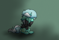Size: 4874x3355 | Tagged: safe, artist:background basset, lyra heartstrings, pony, unicorn, fanfic:background pony, g4, absurd resolution, clothes, covering eyes, depressed, dig the swell hoodie, eyes closed, female, floppy ears, hoodie, mare, sad, sobbing, solo