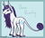 Size: 1750x1500 | Tagged: safe, artist:misskanabelle, rarity, classical unicorn, pony, unicorn, g4, abstract background, alternate design, cloven hooves, female, hoof fluff, horn, leonine tail, mare, smiling, solo, story included, unshorn fetlocks