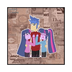 Size: 2000x2000 | Tagged: safe, artist:egtwiflash, flash sentry, sci-twi, twilight sparkle, equestria girls, g4, aesthetics, female, flash sentry gets all the waifus, high res, male, meme, ship:flashlight, ship:sci-flash, shipping, straight, twolight, waifu thief