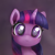 Size: 1024x1024 | Tagged: safe, ai assisted, ai content, artist:catachromatic, generator:thisponydoesnotexist, twilight sparkle, pony, unicorn, g4, big eyes, cute, female, filly, filly twilight sparkle, paintover, solo, twiabetes, younger