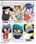 Size: 735x900 | Tagged: safe, artist:major_layla, cookie crumbles, human, equestria girls, g4, :p, arm behind head, bna: brand new animal, crossover, dark skin, female, hat, male, michiru kagemori, peace sign, six fanarts, smiling, star butterfly, star vs the forces of evil, tongue out