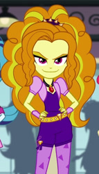 Size: 344x601 | Tagged: safe, screencap, adagio dazzle, sonata dusk, equestria girls, g4, my little pony equestria girls: rainbow rocks, cropped, smiling, smirk