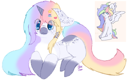 Size: 1076x682 | Tagged: safe, artist:pasteldraws, pony, unicorn, freckles, hairpin, redesign, simple background, solo, transparent background