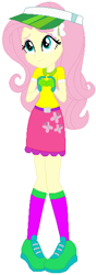 Size: 202x575 | Tagged: safe, artist:selenaede, artist:user15432, fluttershy, human, equestria girls, g4, base used, base:selenaede, belt, clothes, cutie mark, cutie mark on clothes, gloves, golf, green hat, hairpin, hat, purple socks, shoes, sneakers, socks, solo, sports, sports outfit, sporty style, yellow dress
