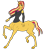 Size: 754x866 | Tagged: safe, alternate version, artist:cdproductions66, artist:nypd, sunset shimmer, centaur, monster girl, taur, equestria girls, g4, base used, breasts, busty sunset shimmer, centaur sunset, centaurified, clothes, detached sleeves, female, hooves, horn, human head, long hair, missing cutie mark, raised hooves, reasonably sized breasts, red hair, shirt, simple background, solo, transparent background, turquoise eyes, two toned hair, two toned tail, undershirt, unicorn horn, unitaur, vest