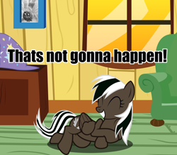 Size: 1280x1120 | Tagged: safe, artist:spectty, oc, oc:spectty, pegasus, pony, ask, caption, draw me like one of your french girls, gritted teeth, image macro, lying, lying down, lying on the ground, pegasus oc, smiling, striped tail, text, tumblr, two toned mane