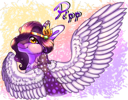 Size: 1048x822 | Tagged: safe, artist:malinraf1615, pipp petals, pegasus, pony, g5, female, mare, markings, redesign, simple background, solo, transparent background, yellow eyes, yellow-eyed pipp