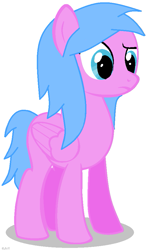 Size: 559x959 | Tagged: safe, artist:saltysel, oc, oc only, pegasus, pony, pegasus oc, simple background, solo, white background