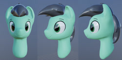 Size: 1280x631 | Tagged: safe, artist:alexi148, pony, 3d, anon pony, bust, sculptgl, solo