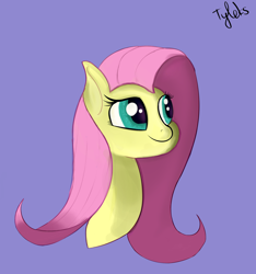 Size: 2250x2400 | Tagged: safe, artist:tyleks, fluttershy, pegasus, pony, g4, bust, cute, female, high res, mare, solo