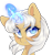 Size: 518x553 | Tagged: safe, artist:_spacemonkeyz_, oc, oc:auridon, pony, unicorn, blushing, magic