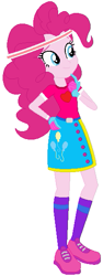 Size: 223x593 | Tagged: safe, artist:selenaede, artist:user15432, pinkie pie, human, equestria girls, g4, base used, base:selenaede, belt, clothes, cutie mark, cutie mark on clothes, finger in mouth, gloves, golf, hand on hip, headband, pink dress, pink shoes, purple socks, shoes, sneakers, socks, solo, sports, sports outfit, sporty style, sweatband