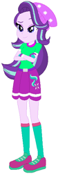 Size: 192x574 | Tagged: safe, artist:ra1nb0wk1tty, artist:selenaede, artist:user15432, starlight glimmer, human, equestria girls, g4, base used, base:selenaede, belt, clothes, crossed arms, cutie mark, cutie mark on clothes, gloves, golf, green dress, green socks, hat, pink shoes, shoes, sneakers, socks, solo, sports, sports outfit, sporty style