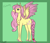 Size: 1750x1500 | Tagged: safe, artist:misskanabelle, fluttershy, pegasus, pony, g4, abstract background, alternate design, braided tail, female, hoof fluff, mare, solo, two toned wings, wings