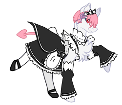 Size: 887x765 | Tagged: safe, alternate version, artist:agdapl, pony, base used, crossover, ponified, raised hoof, re:zero, simple background, smiling, solo, species swap, transparent background