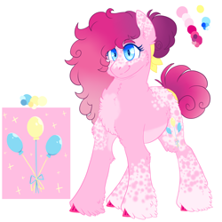 Size: 3000x3000 | Tagged: safe, artist:gingygin, pinkie pie, earth pony, pony, g4, alternate design, high res, solo