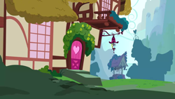 Size: 1280x720 | Tagged: safe, screencap, bridle gossip, g4, season 1, background, no pony, ponyville, scenic ponyville, well