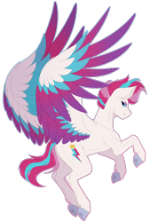 Size: 1972x2916 | Tagged: safe, artist:nocti-draws, zipp storm, pegasus, pony, g5, colored wings, concave belly, ear fluff, female, fit, large wings, mare, multicolored wings, muscles, simple background, slender, smiling, solo, spread wings, sternocleidomastoid, thin, transparent background, underhoof, unshorn fetlocks, wings