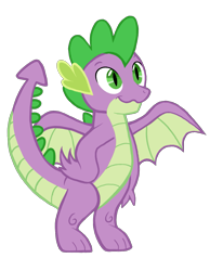 Size: 1037x1339 | Tagged: safe, artist:candyandflurry, spike, dragon, g4, male, simple background, solo, teenaged dragon, teenager, transparent background, vector, wavy mouth, winged spike, wings