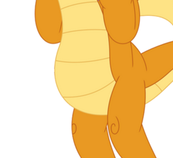 Size: 394x361 | Tagged: safe, artist:porygon2z, edit, smolder, dragon, g4, belly, cropped, dragoness, female, pictures of bellies, simple background, solo, transparent background, vector