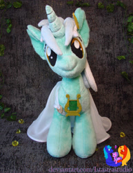 Size: 2164x2798 | Tagged: safe, artist:1stastrastudio, lyra heartstrings, pony, g4, clothes, dress, high res, irl, photo, plushie, solo