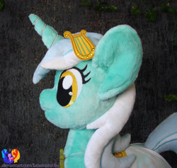 Size: 2431x2304 | Tagged: safe, artist:1stastrastudio, lyra heartstrings, pony, g4, clothes, dress, high res, irl, photo, plushie, solo