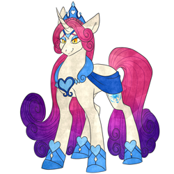 Size: 3000x3000 | Tagged: safe, artist:gingygin, princess amore, pony, g4, high res, simple background, solo, white background