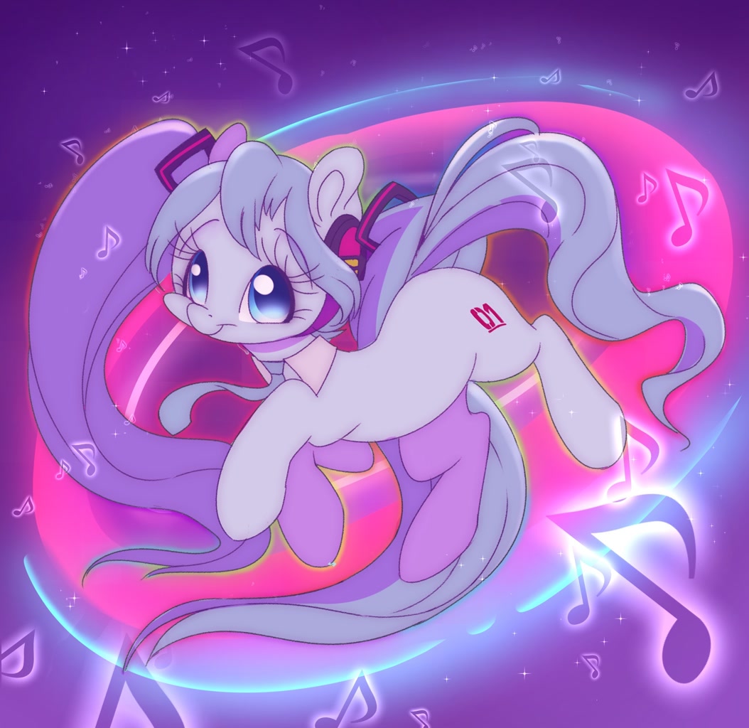 My Little Pony Fiku Miku W Butiku #2618871 - safe, artist:tamabel, kotobukiya, pony, anime, cute, hatsune