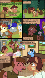 Size: 1280x2217 | Tagged: safe, artist:mr100dragon100, oc, oc only, oc:thomas the wolfpony, pony, comic:a king's journey home, comic, doctor, forest, night, town