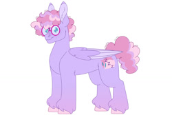 Size: 1280x854 | Tagged: safe, artist:itstechtock, oc, oc only, oc:bedhead, pegasus, pony, glasses, male, offspring, parent:frazzle rock, parent:fuzzy slippers, pegasus oc, simple background, solo, stallion, white background