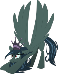 Size: 1437x1826 | Tagged: safe, anonymous artist, oc, oc only, oc:lustrous (shawn keller), pony, guardians of pondonia, concave belly, female, iwtcird, mare, meme, slender, solo, thin