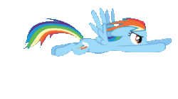 Size: 405x226 | Tagged: artist needed, source needed, safe, rainbow dash, pegasus, pony, explore ponyville, g4, animated, female, gif, mare, rainball, simple background, solo, spinning, sprite, transparent background, windswept mane