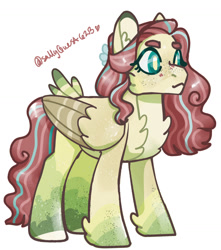 Size: 1137x1288 | Tagged: safe, artist:sallyqwest623, fluttershy, pegasus, pony, g4, chest fluff, ear fluff, female, mare, simple background, solo, white background