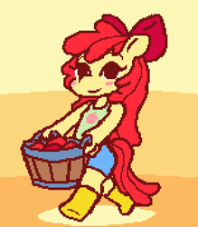 Size: 312x356 | Tagged: safe, artist:gorby, apple bloom, earth pony, anthro, g4, pixel art, solo