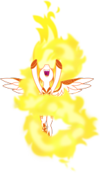 Size: 5946x10000 | Tagged: safe, artist:fruft, daybreaker, alicorn, pony, g4, absurd resolution, female, mane of fire, mare, nose in the air, open mouth, simple background, solo, transparent background, vector