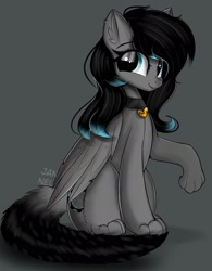 Size: 1464x1875 | Tagged: safe, artist:janelearts, oc, oc only, cat, cat pony, original species, pegasus, pony, female, mare, solo