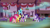 Size: 1280x720 | Tagged: safe, screencap, applejack, fluttershy, pinkie pie, rainbow dash, rarity, starlight glimmer, twilight sparkle, alicorn, earth pony, pegasus, pony, unicorn, g4, season 6, to where and back again, angry, applejack is not amused, applejack's hat, cowboy hat, evil applejack, evil fluttershy, evil mane six, evil pinkie pie, evil rainbow dash, evil rarity, evil twilight, female, fluttershy is not amused, gritted teeth, hat, mane six, night, pinkie pie is not amused, rainbow dash is not amused, rarity is not amused, teeth, twilight sparkle (alicorn), twilight sparkle is not amused, unamused