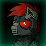 Size: 160x160 | Tagged: safe, artist:dipfanken, oc, oc only, pony, fallout equestria, game: fallout equestria: remains, armor, bust, cropped, enclave, enclave armor, game screencap, solo