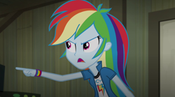 Size: 1280x714 | Tagged: safe, screencap, rainbow dash, equestria girls, g4, my little pony equestria girls: rainbow rocks, angry