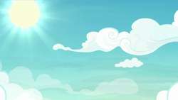 Size: 1280x720 | Tagged: safe, screencap, g4, the washouts (episode), background, cloud, no pony, scenic ponyville, sky, sun