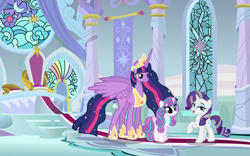 Size: 4420x2759 | Tagged: safe, artist:candyandflurry, princess flurry heart, rarity, twilight sparkle, alicorn, pony, g4, my little pony: friendship is magic, the last problem, older, older rarity, older twilight, older twilight sparkle (alicorn), princess twilight 2.0, story included, twilight sparkle (alicorn)