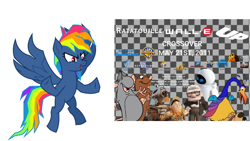 Size: 640x360 | Tagged: safe, rainbow dash, pegasus, pony, g4, secrets and pies, evil pie hater dash