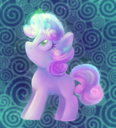 Size: 1900x2080 | Tagged: safe, artist:equmoria, sweetie belle, pony, unicorn, g4, female, filly, magic, magic aura, missing cutie mark, no cutie marks because im lazy, solo