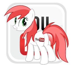 Size: 400x353 | Tagged: safe, oc, oc only, pony, butt, plot, ponified, rule 85, solo, youtube